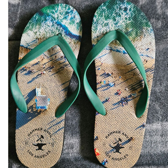 Hammer Anvil Men Flip Flops Size 10/11 - Picture 2 of 9